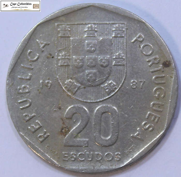 Portugal 20 Escudos 1987 Coin Circulated