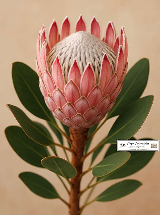 Protea Flower Painting Style Digital Download Image For Framing
