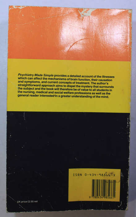 Psychiatry Made Simple by M.T. Haslam MA, MD, FRCP, FRCPsych Softcover Book