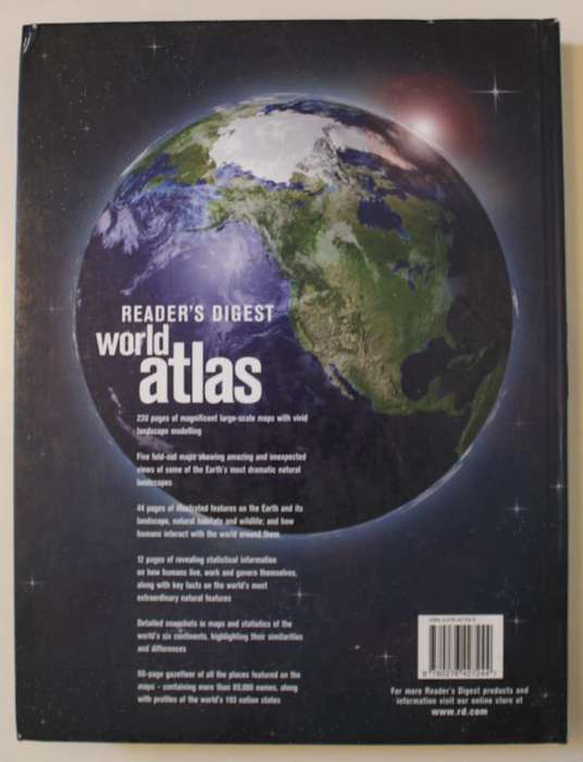 Readers Digest World Atlas Large Atlas (Fold Out Maps) First Edition 2004