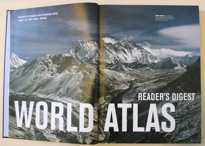 Readers Digest World Atlas Large Atlas (Fold Out Maps) First Edition 2004
