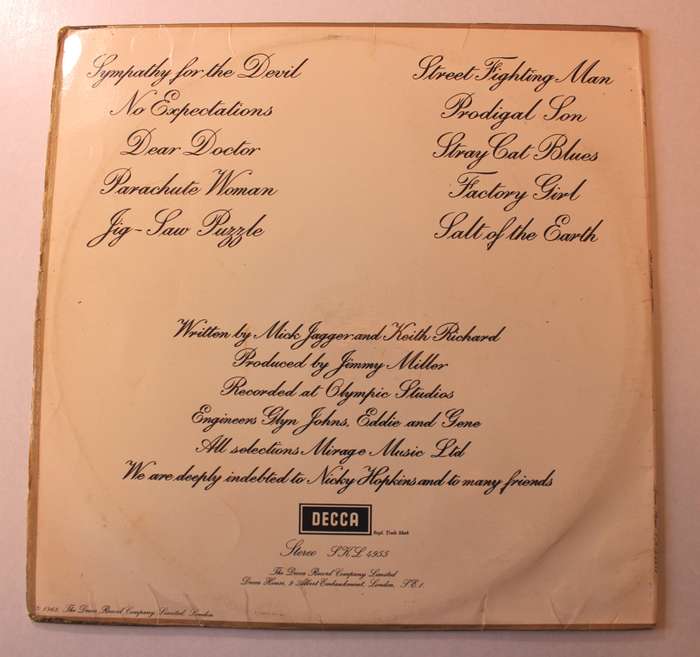 The Rolling Stones The Beggars Banquet Vinyl LP