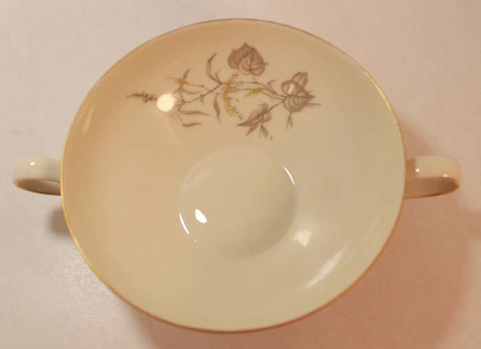 Pair of Rosenthal Krister Double Handled Bone China Soup Bowls
