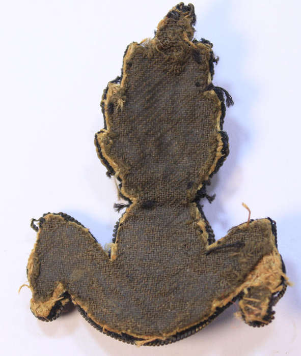 WW2 Royal Engineers Officers Bullion Cloth Embroidered Field Service Cap Badge