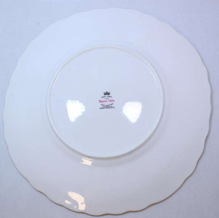 Vintage Royal Vale Bone China Cake Plate English Farmhouse