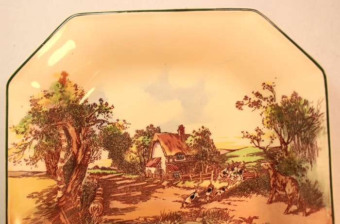 Vintage Royal Doulton Bowl "Rustic England" Farmhouse Scene Series D6097