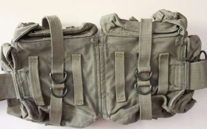 Vintage SADF Kidney Pouches with Yoke Pattern 70 1970's