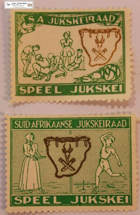 South Africa 2 x Jukskeiraad Speel Jukskei Promotional Stamp