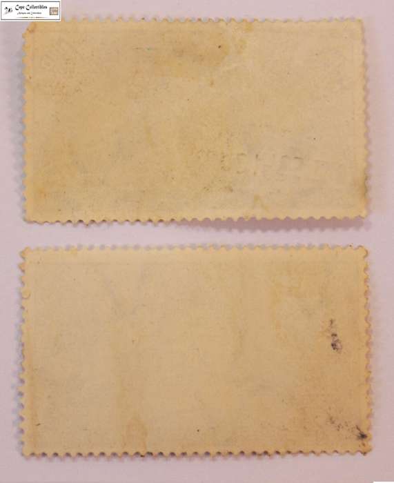 South Africa 2 x  1 1/2D (Penny) 1949 Voortrekker Monument Stamp (Scott 113)