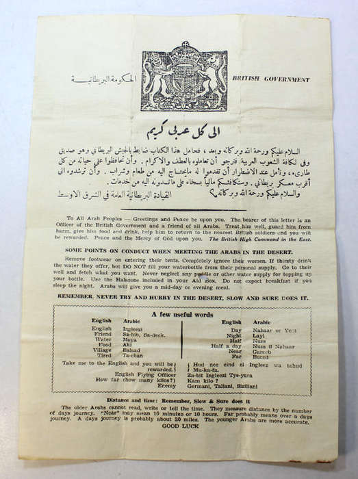 WW2 South African UDF Pilots Safe Conduct Pass Document North Africa Campaign