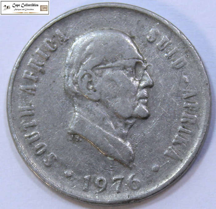 South Africa 10 Cent 1976 Fouche Coin Circulated