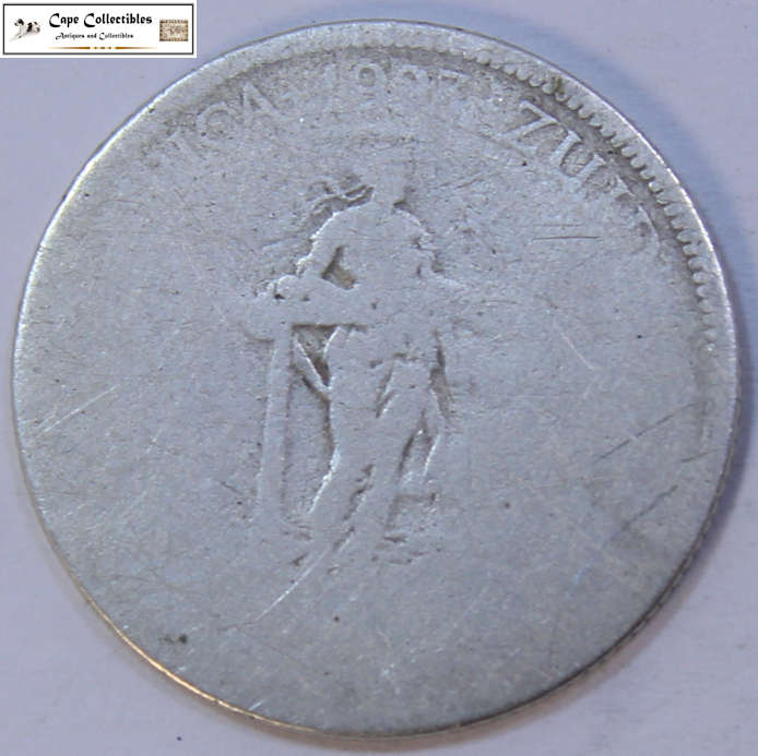 South Africa 1 Shilling 1927 Coin Circulated