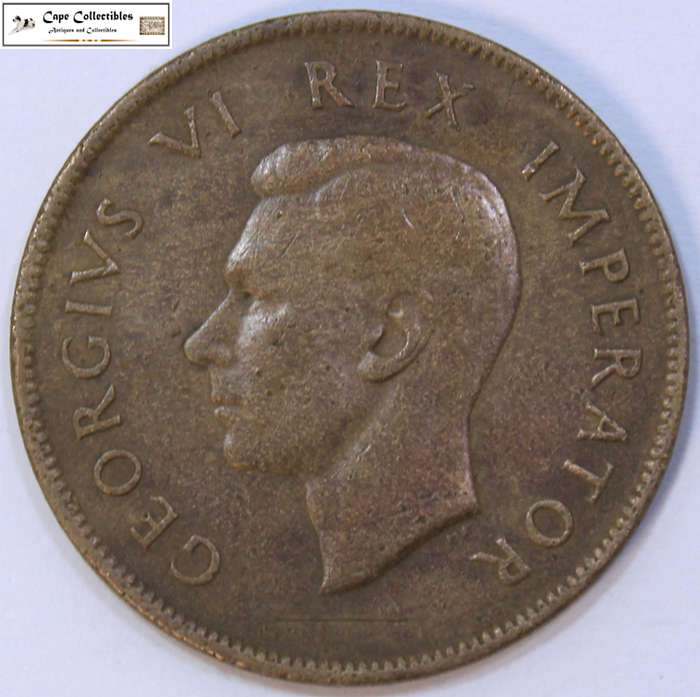 South Africa 1 Penny 1940 Coin Circulated