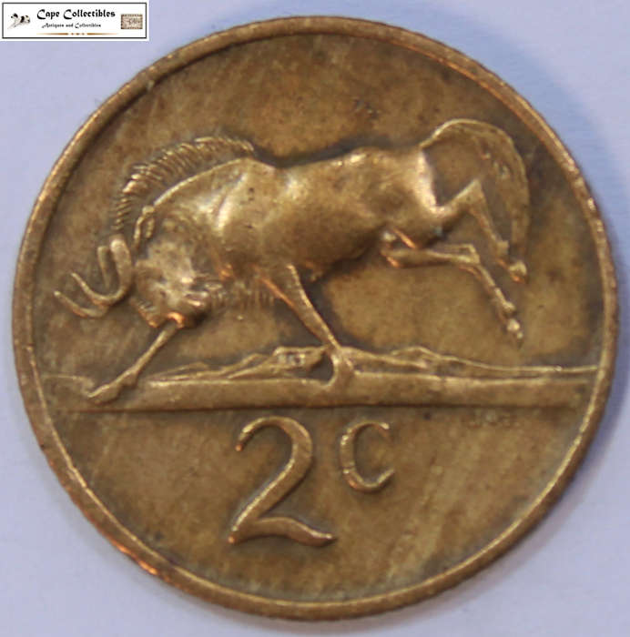 South Africa 2 Cent 1976 Coin Fouche Circulated