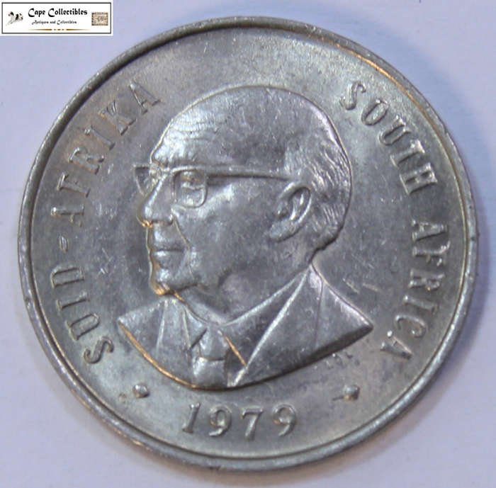 South Africa 20 Cent 1979 Coins Diederichs Circulated