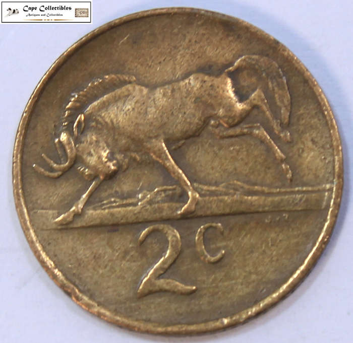South Africa 2 Cent 1982 Coin Vorster Circulated