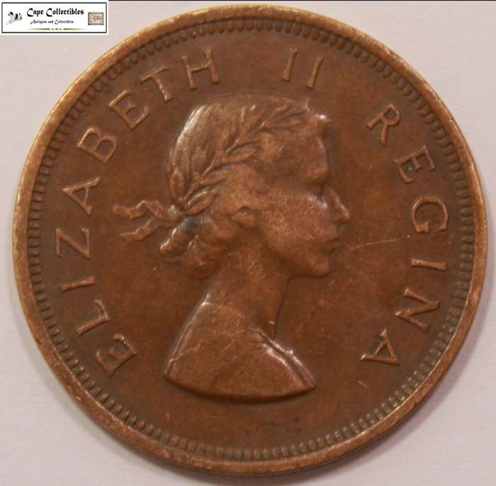South Africa 1 Penny 1955 Coin Circulated