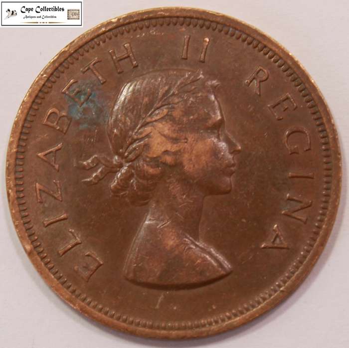 South Africa 1 Penny 1958 Coin Circulated.