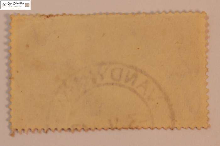 South Africa 2 Pence 1947 George VI and Queen Elizabeth SA Visit Stamp  (Scott 104)