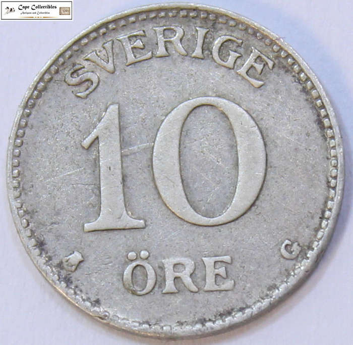 Sweden 10 Ore 1940 Coin Circulated
