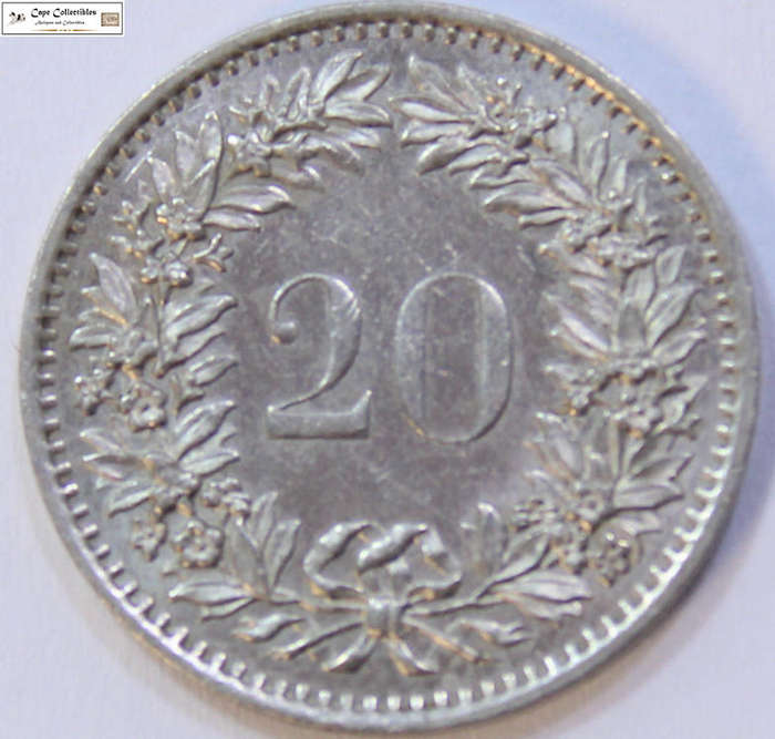 Switzerland 20 Rappen 1978 Coin Circulated