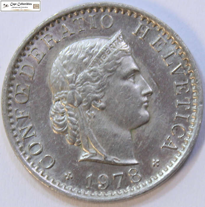 Switzerland 20 Rappen 1978 Coin Circulated