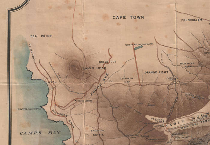 Digital Map Table Mountain 1908 Digital Download