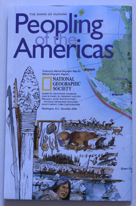 National Geographic Folded Map The Americas, December 2000
