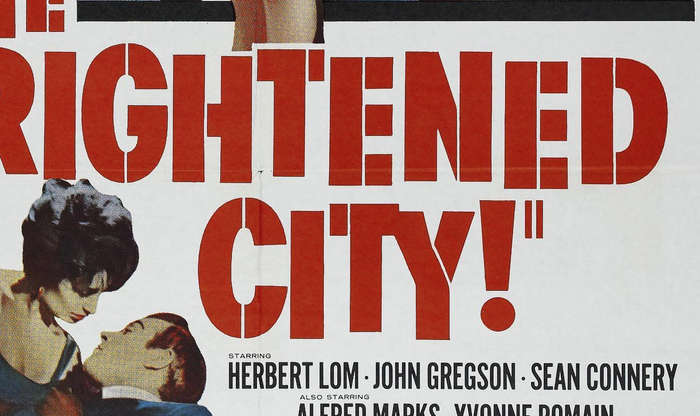 Vintage The Frightened City Film Noir Poster Digital Download