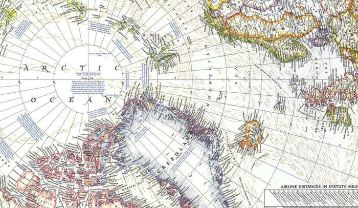 National Geographic Top Of The World 1949 Digital Maps Digital Download