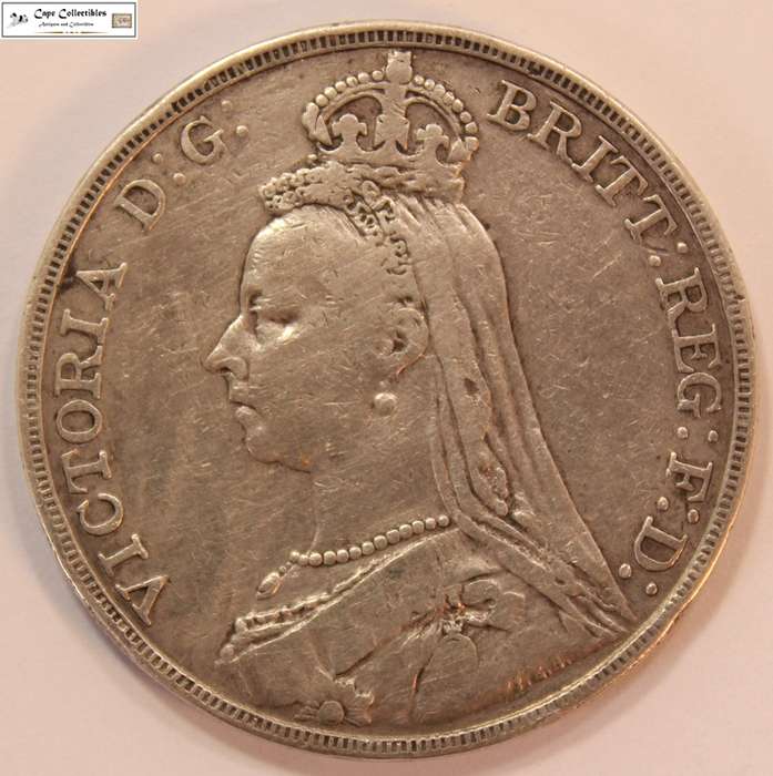 United Kingdom 1 Crown Queen Victoria 1891 Coin Circulated