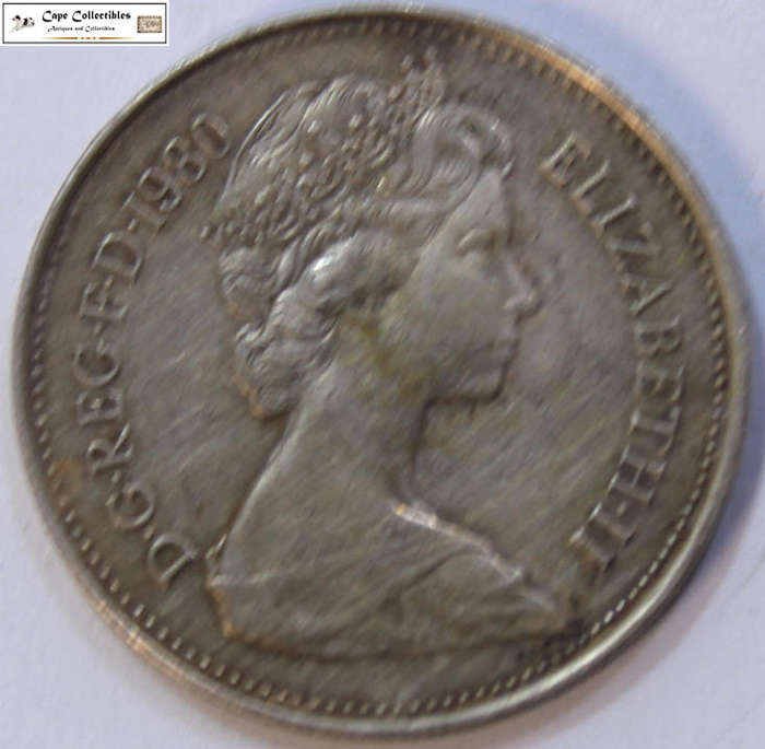 United Kingdom 5 New Pence 1980 Coin Circulated