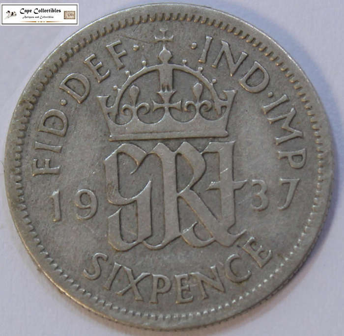 United Kingdom 6 Pence 1937 Coin Circulated