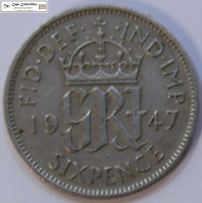 United Kingdom 6 Pence 1947 Coin Circulated