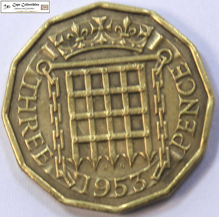 United Kingdom 3 Pence 1953 Coin Circulated