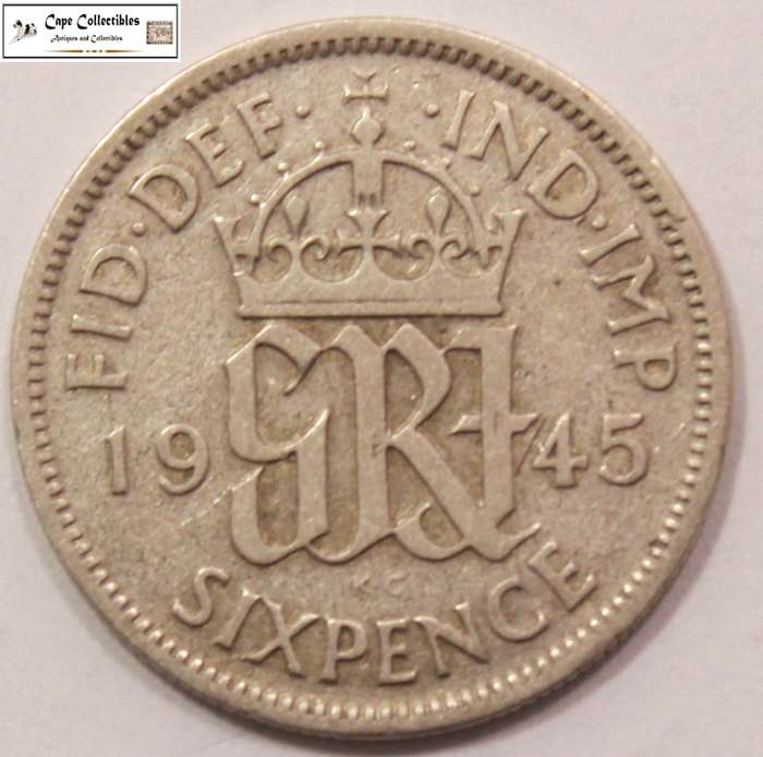 United Kingdom 6 Pence 1945 Coin Circulated