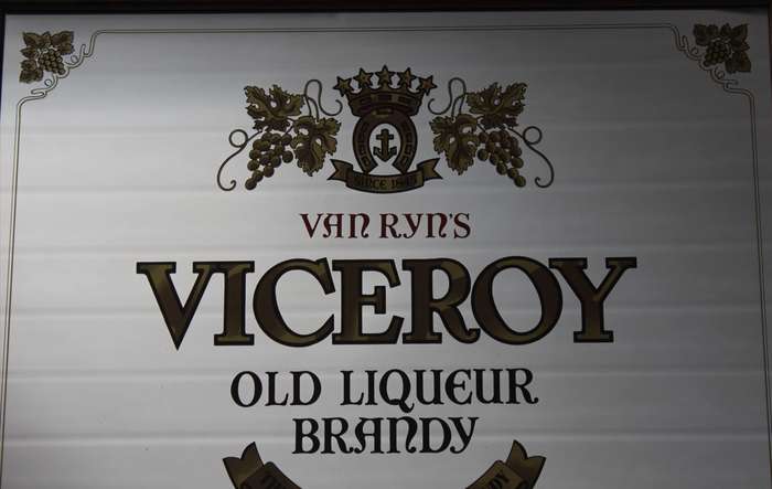 Van Ryn's Viceroy Old Liqueur Brandy Bar Mirror