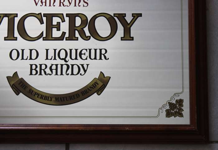 Van Ryn's Viceroy Old Liqueur Brandy Bar Mirror