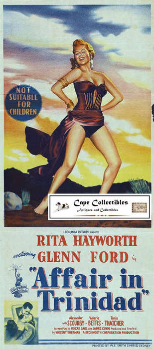 Vintage Film Noir Affair In Trinidad Poster Digital Download