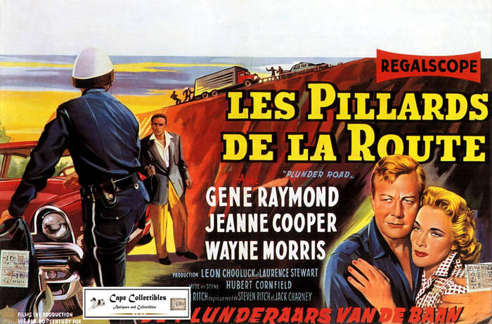 Vintage Film Noir Plunder Road French Title Poster Digital Download