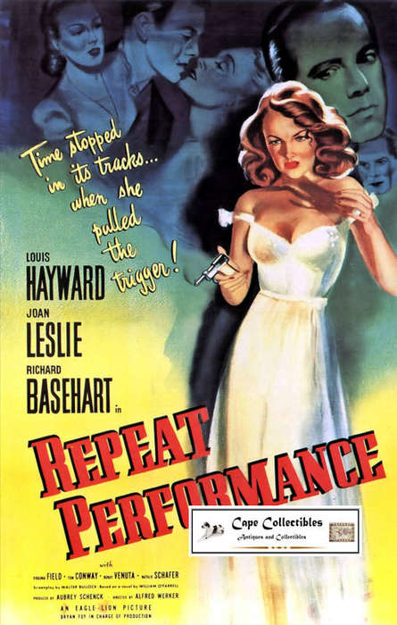 Vintage Film Noir Repeat Performance Poster Digital Download