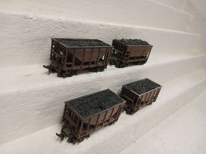 HO SCALE - GREAT NORTHERN SHORT 21 FOOT COAL/ORE WAGONS - X4