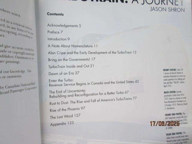 BOOK - TURBOTRAIN - A JOURNEY