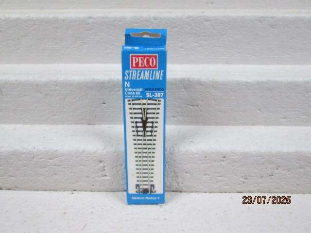 N SCALE - PECO - MEDIUM RADIUS Y- POINT -  SL-397 - BOXED
