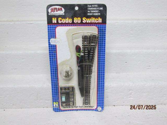 N SCALE - ATLAS - ELECTRIC RIGHT HAND POINT - NO.2705 - BOXED