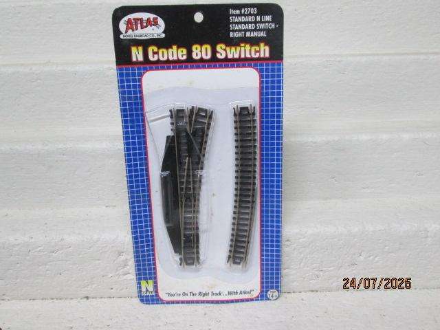 N SCALE - ATLAS - STANDARD RIGHT HAND POINT - NO.2703 - BOXED