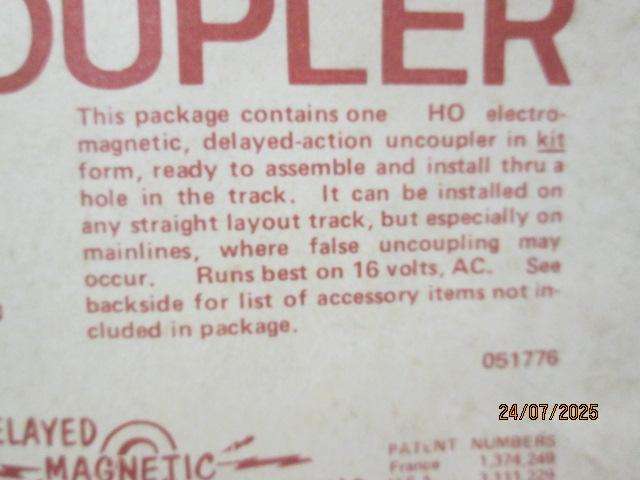 HO SCALE - KADEE - UNCOUPLER SETS - X2 - BOXED