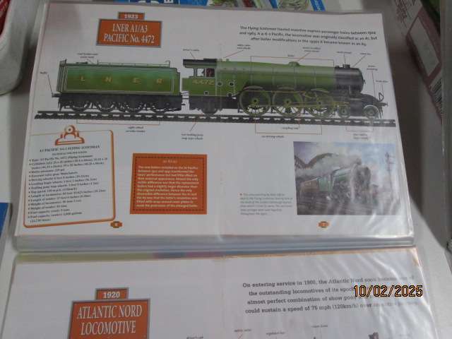 X2 LARGE A3 FLIP FILES ON STEAM TRAINS