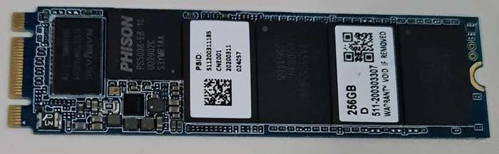 256GB - NVME - 1 CUT - (SAME AS PER PICTURES, BUT 1 CUT) - FULLY WORKING CONDITION