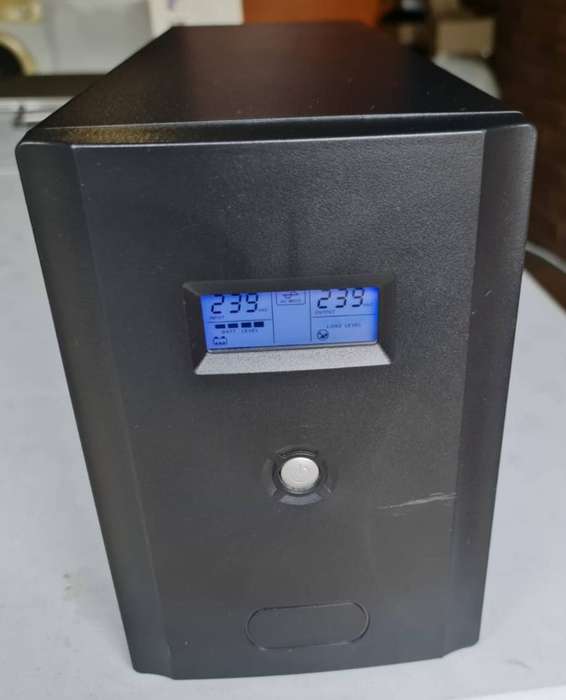 UPS - NOT SURE WHAT SIZE - GOT 4 X 12V BATTERIES(INCLUDED) - QUITE HEAVY -EXCELLENT WORKING CONDTION